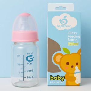 APPLEBEAR GLASS FEEDING BOTTLE (120ML)